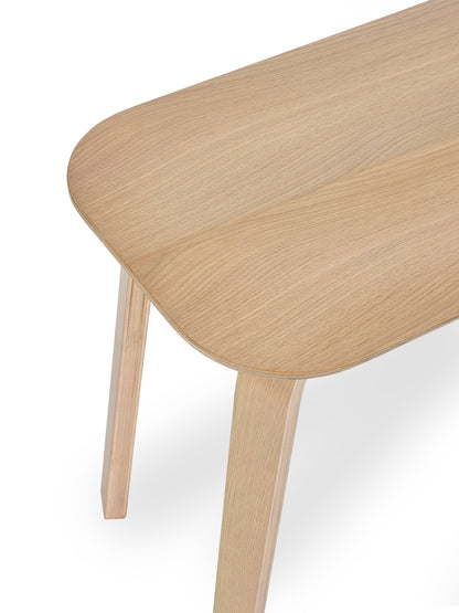 Kaito Oak Curved Leg Bench