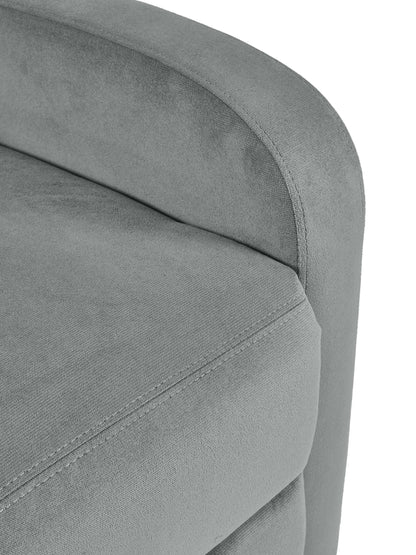 Vivo Grey Chenille Reclining Arm Chair