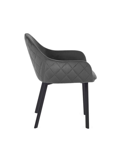 Lima Grey Velvet Dining Chairs (Set of 2)