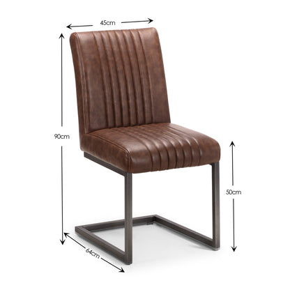 Brooklyn Chairs - Brown (Set of 2)