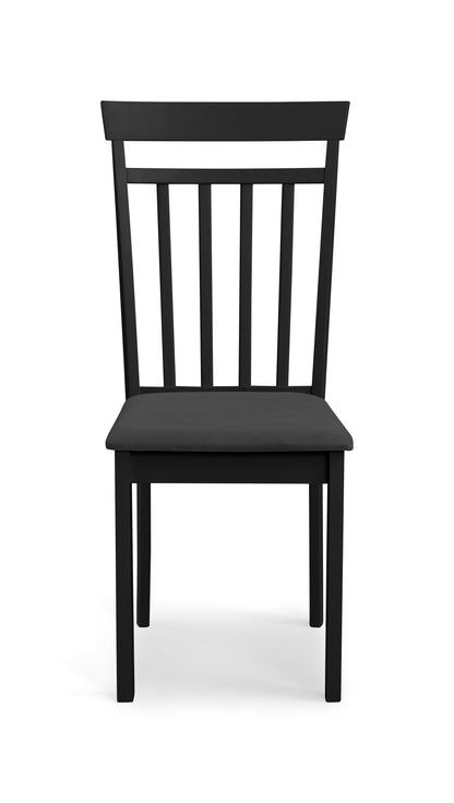 Coast Black Dining Chairs (Set of2)