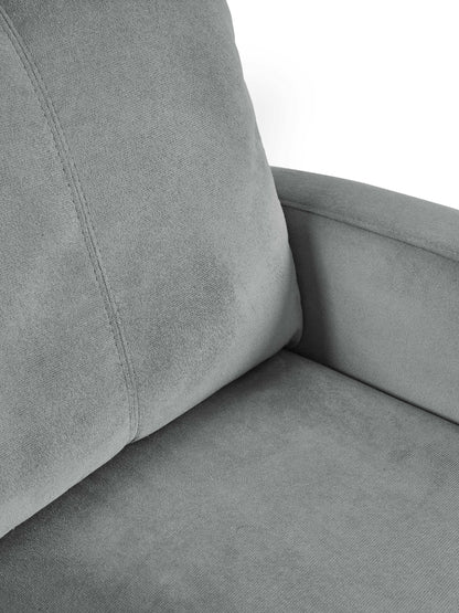 Vivo Grey Chenille Reclining Arm Chair