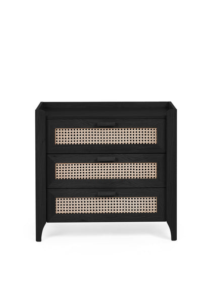 Sydney 3 Drawer Chest - Black Ash