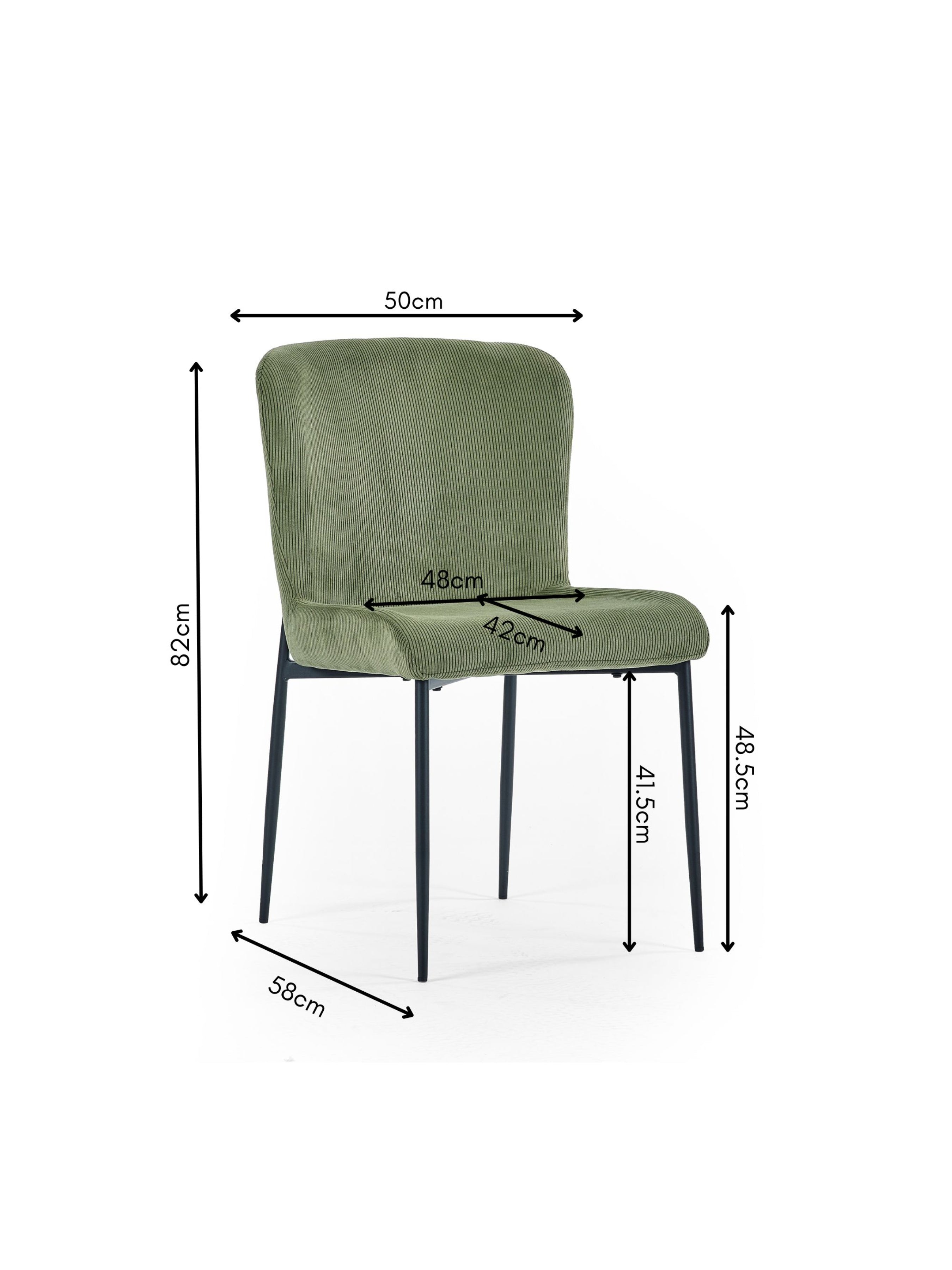 Leonie Dining Chairs - Green (Set of 2)