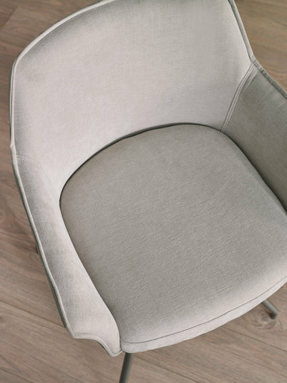 Noah Ivory Fabric Dining Chair