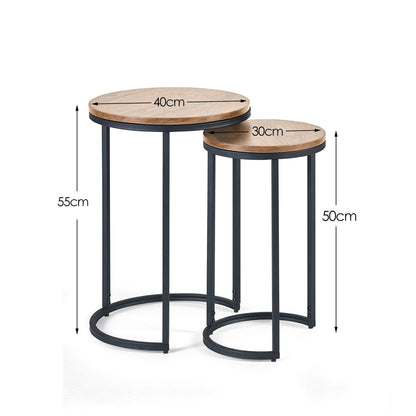 Julian Bowen Side Table Tribeca Round Nesting Side Tables Sonoma Oak Bed Kings