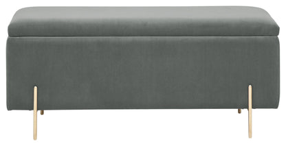 GFW Storage Ottoman Mystica Ottoman Storage Bench Grey Bed Kings