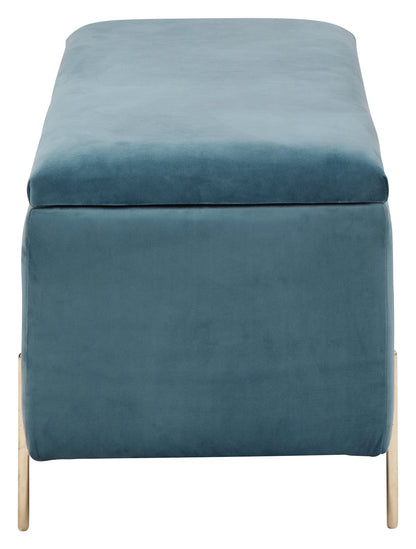 GFW Storage Ottoman Mystica Ottoman Storage Bench Teal Bed Kings