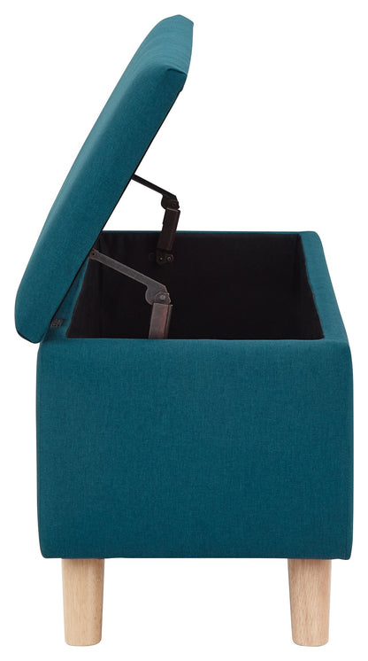 GFW Storage Ottoman Secreto Ottoman Teal Bed Kings