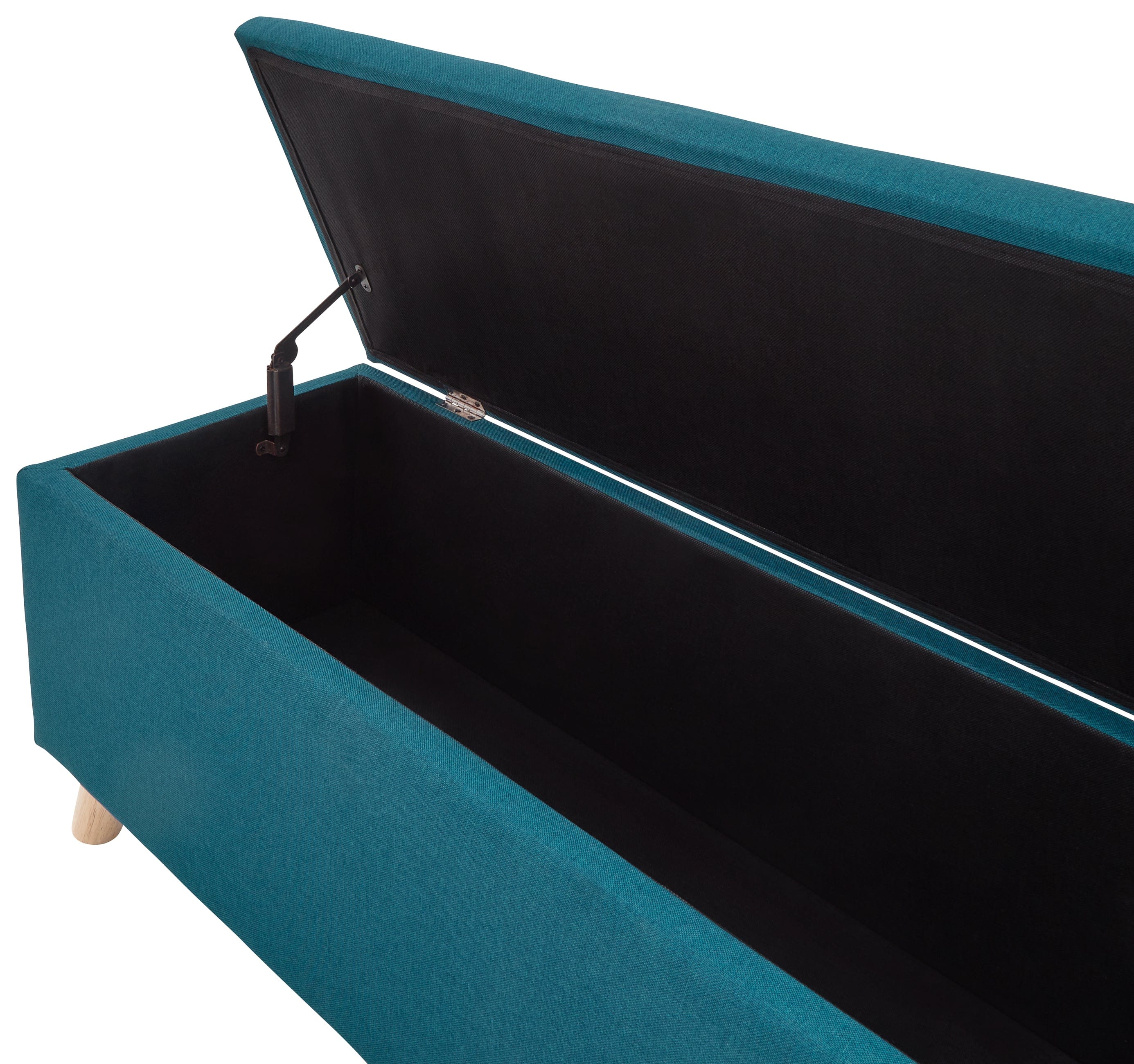 GFW Storage Ottoman Secreto Ottoman Teal Bed Kings