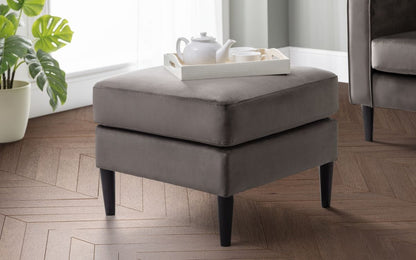Julian Bowen Storage Ottoman Hayward Ottoman - Grey Bed Kings