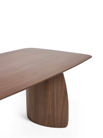 Artemis Curved Leg Walnut Dining Table