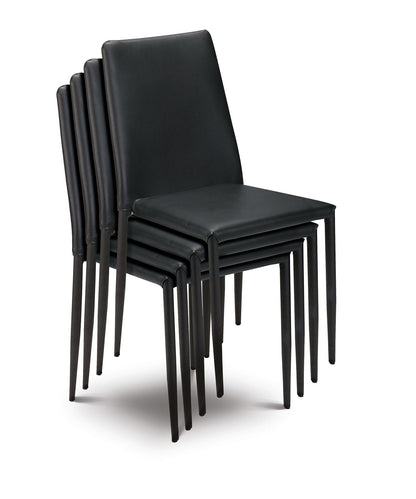 Jazz Chairs in Black (Set Of 4)