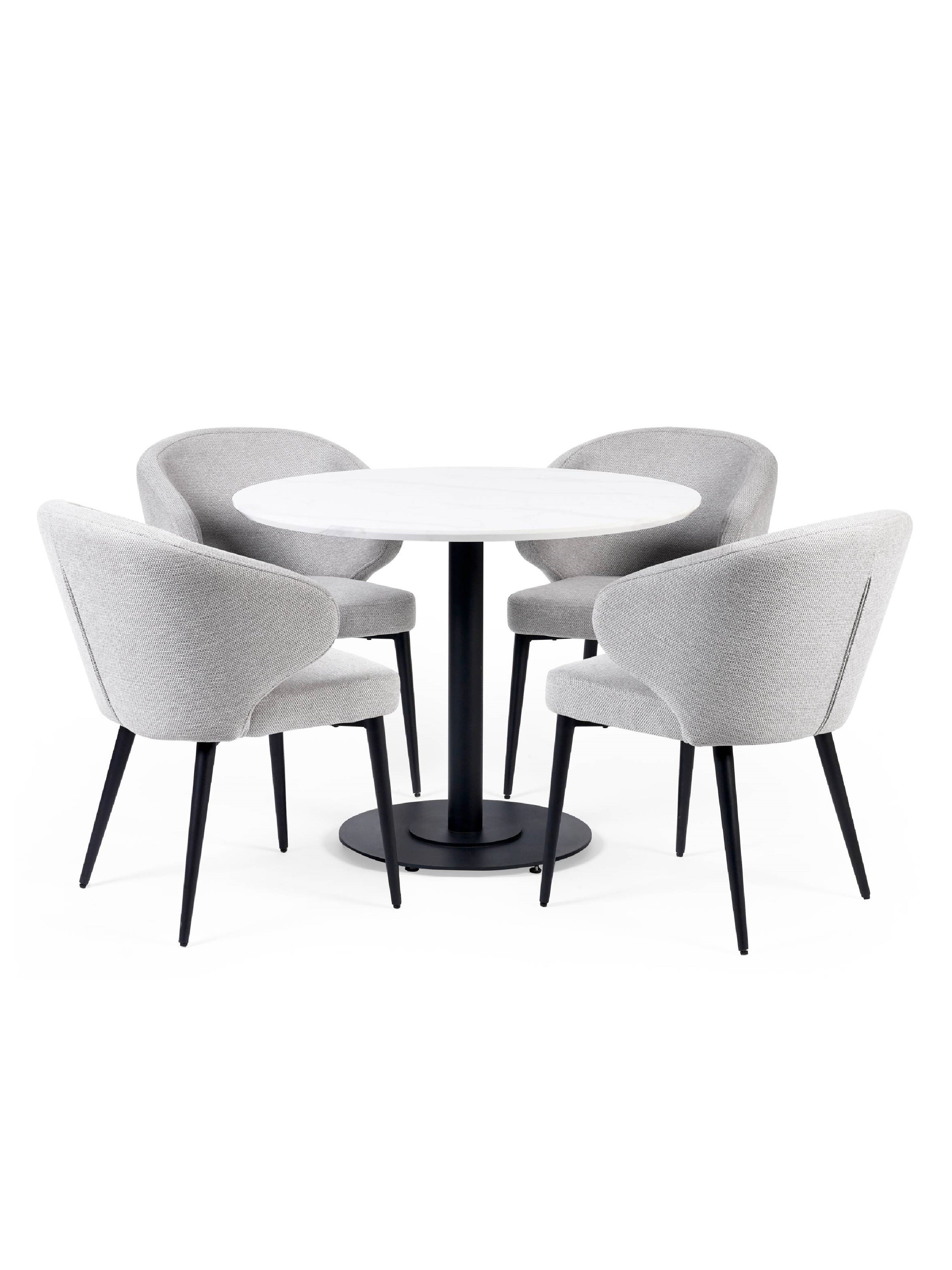 Marcus Light Grey Fabric Dining Chairs (Set of 2)
