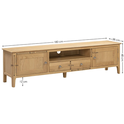 Julian Bowen TV Unit Cotswold Widescreen TV Unit Bed Kings