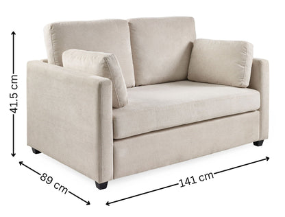 Ottilie Natural Chenille 2 Seater Sofa