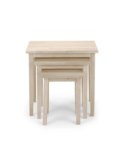 Cleo White Wash Nest of Tables