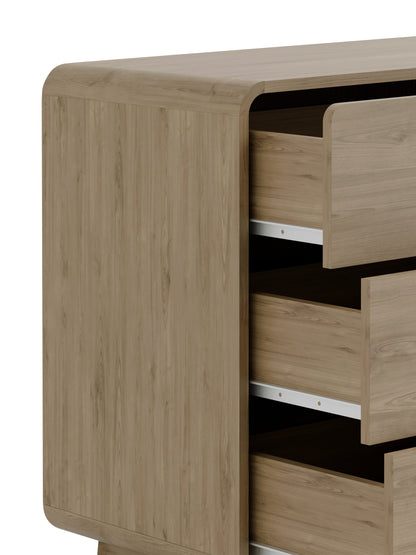 Ingrid 6 Drawer Dresser Oak