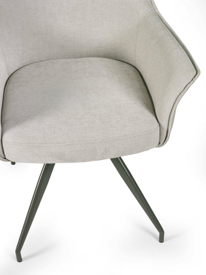 Noah Ivory Fabric Dining Chair
