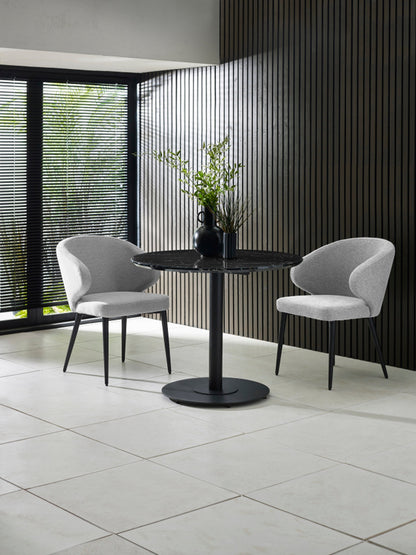 Marcus Light Grey Fabric Dining Chairs (Set of 2)