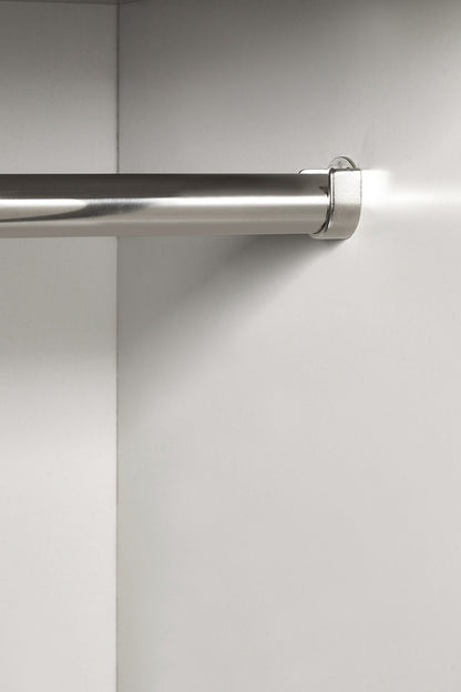 Julian Bowen Wardrobe Alba 2 Door Wardrobe - Silk Grey Bed Kings