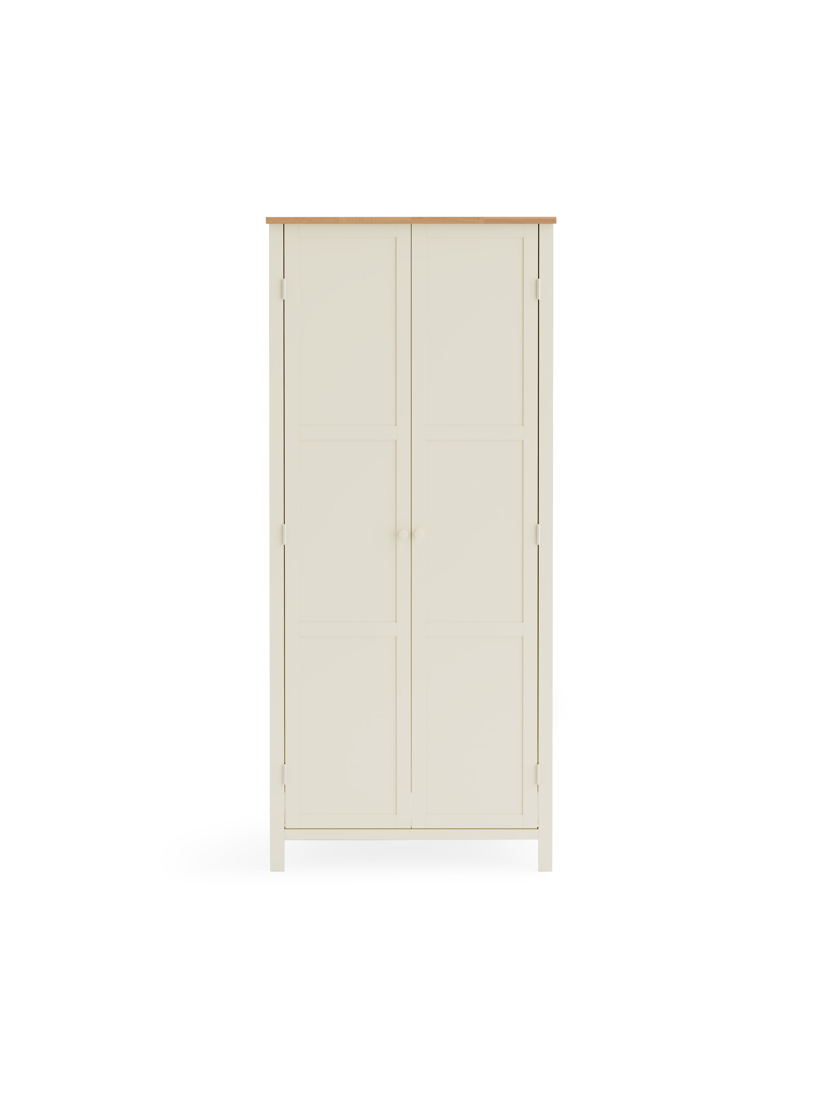 Julian Bowen Wardrobe Coxmoor Wardrobe - Ivory and Oak Bed Kings