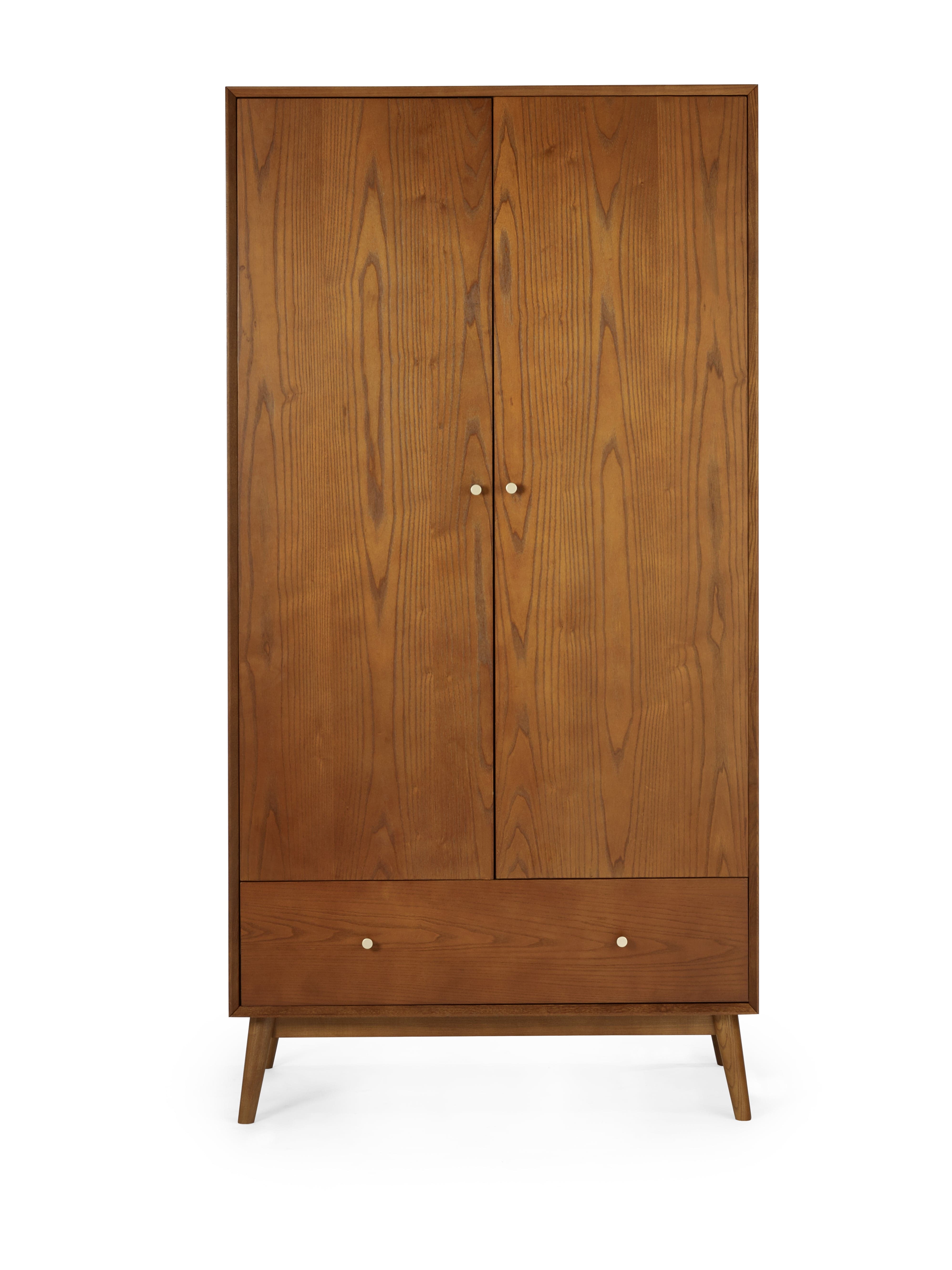 Julian Bowen Wardrobe Lowry 2 Door 1 Drawer Wardrobe Bed Kings