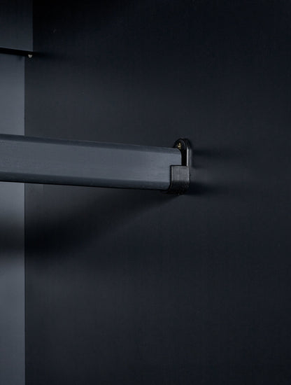 Julian Bowen Wardrobe Maine 3 Door Combination Wardrobe - Anthracite Bed Kings