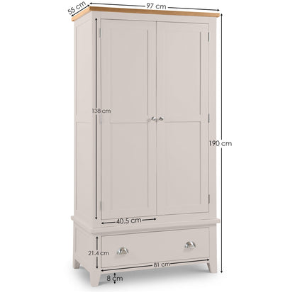 Julian Bowen Wardrobe Richmond 2 Door Combination Wardrobe Bed Kings