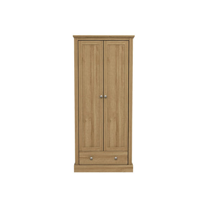 LPD Wardrobe Devon 2 Door Wardrobe Oak Bed Kings