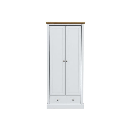 LPD Wardrobe Devon 2 Door Wardrobe White Bed Kings