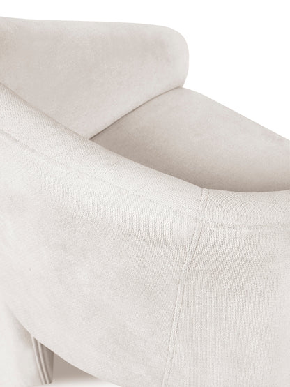 Elara Cream Chenille Upholstered  Chair
