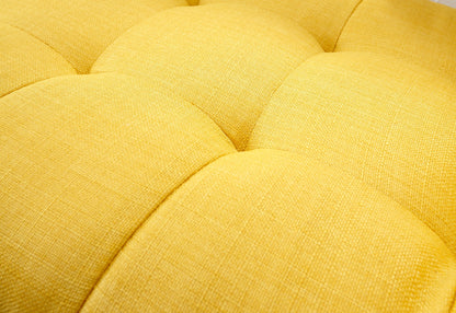 GFW Window Seat Milan Upholstered Bench Mustard Bed Kings