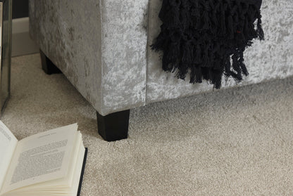 GFW Window Seat Verona Window Seat Grey Crushed Velvet Bed Kings