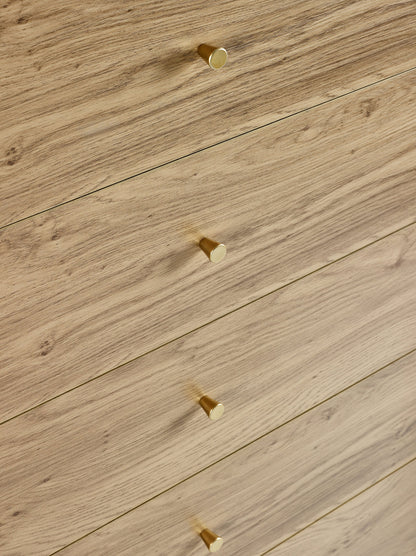 Ingrid 5 Drawer Chest Oak