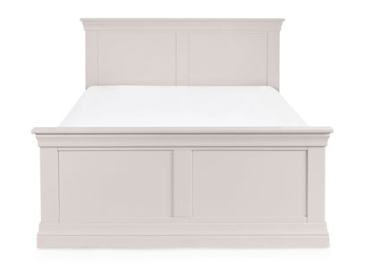 Julian Bowen Wood Bed Clermont Bed - Light Grey Bed Kings
