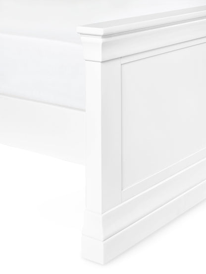 Julian Bowen Wood Bed Clermont Bed - Surf White Bed Kings