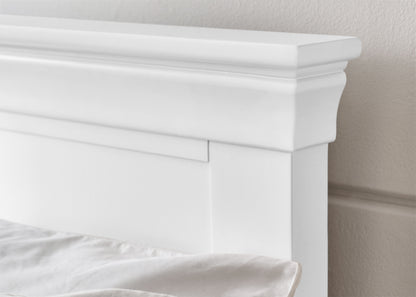 Julian Bowen Wood Bed Clermont Bed - Surf White Bed Kings
