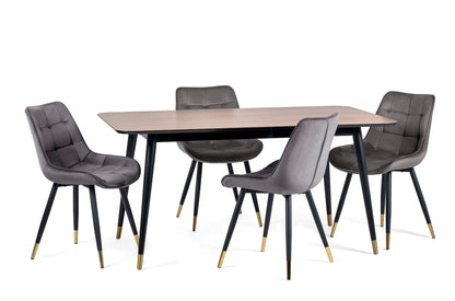 Hadid Dining Chairs - Grey (Set Of 2)