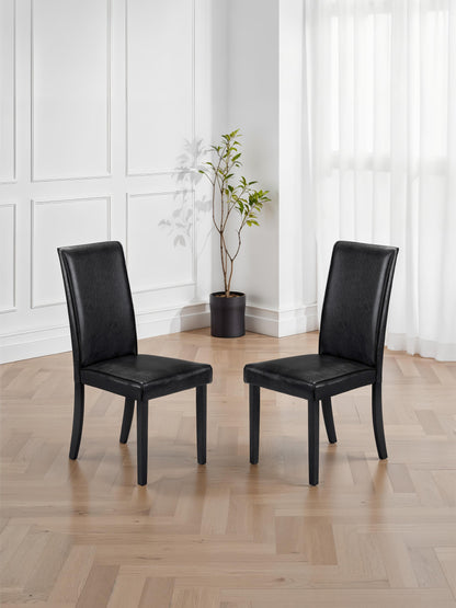 Hudson Black Dining Chairs (Set Of 2)