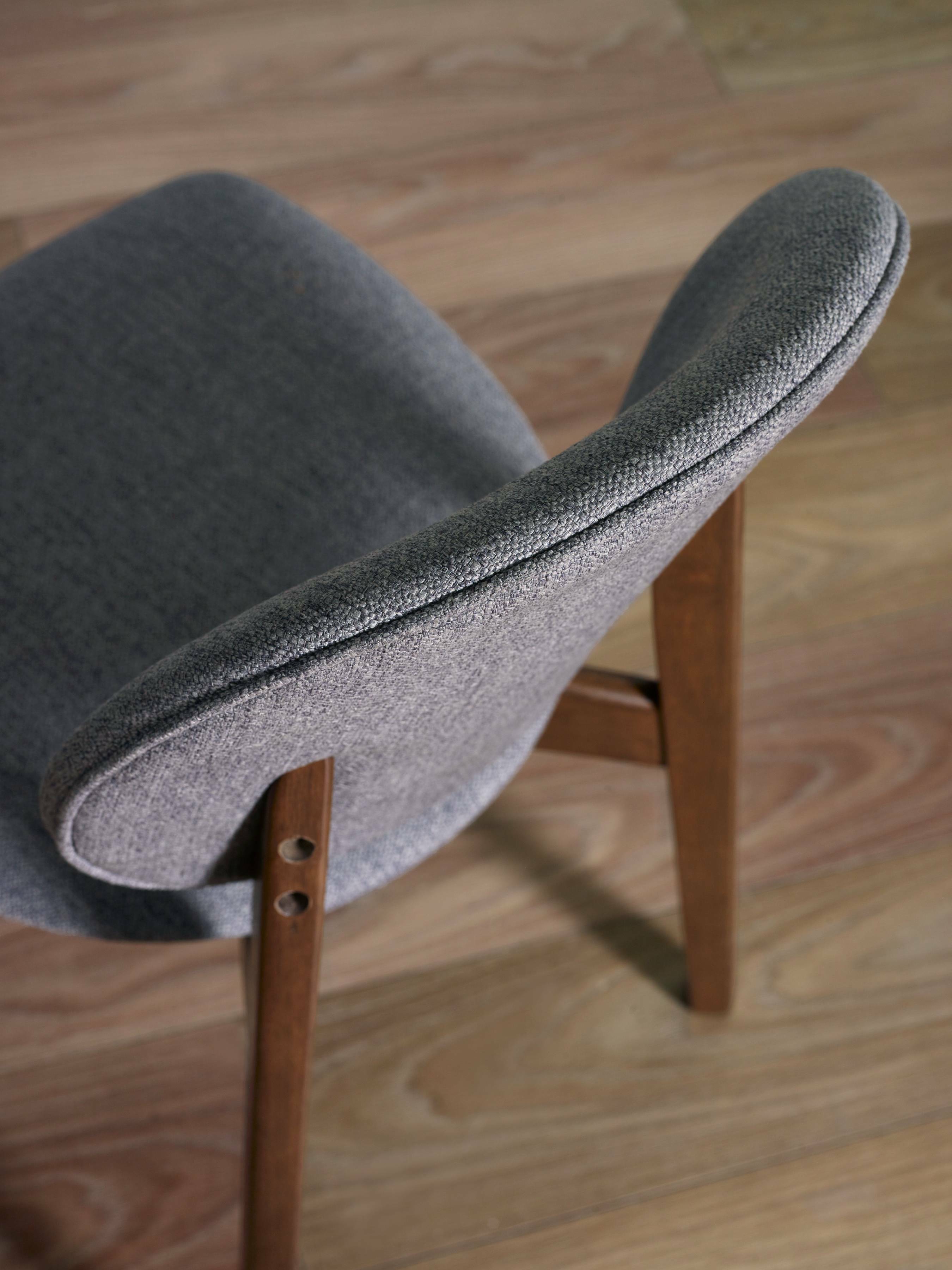 Artemis Walnut and Grey Dining Chairs (Set of 2)