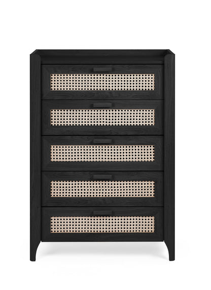 Sydney 5 Drawer Chest - Black Ash