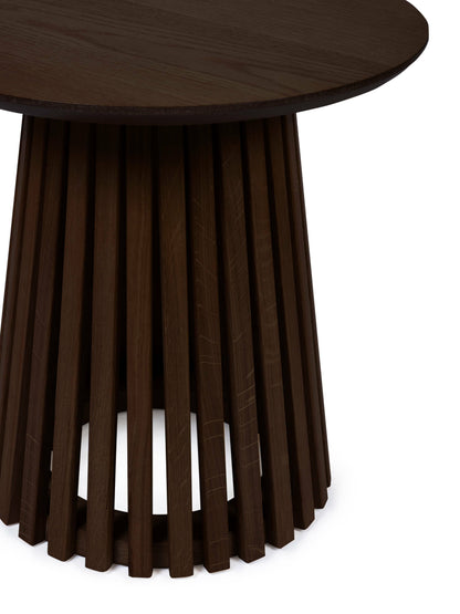 Ollie Dark Oak 45cm Round Lamp Table