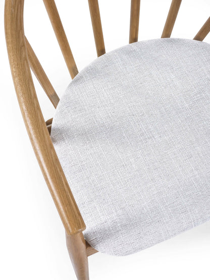 Rory Oak Curved Back Dining Chair