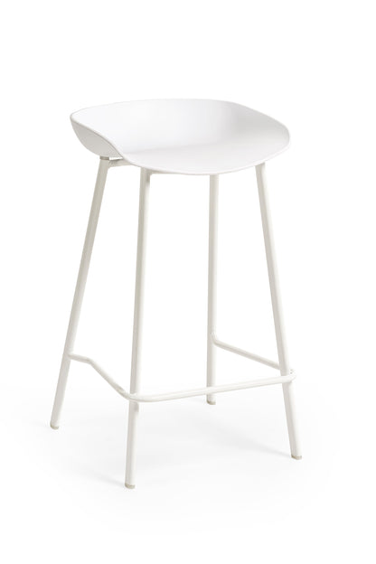 Renzo Bar Stool White (Set Of 2)