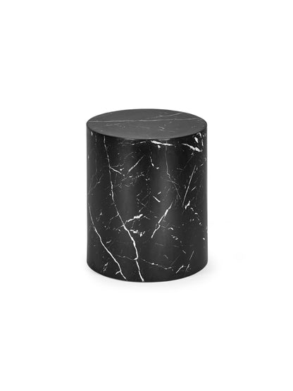 Toba Nest of 2 Black Marble Effect Tables