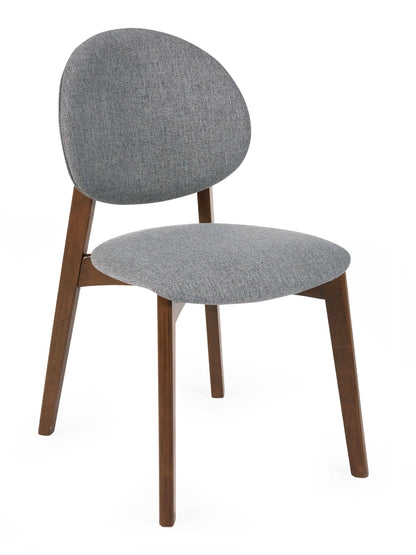 Artemis Walnut and Grey Dining Chairs (Set of 2)
