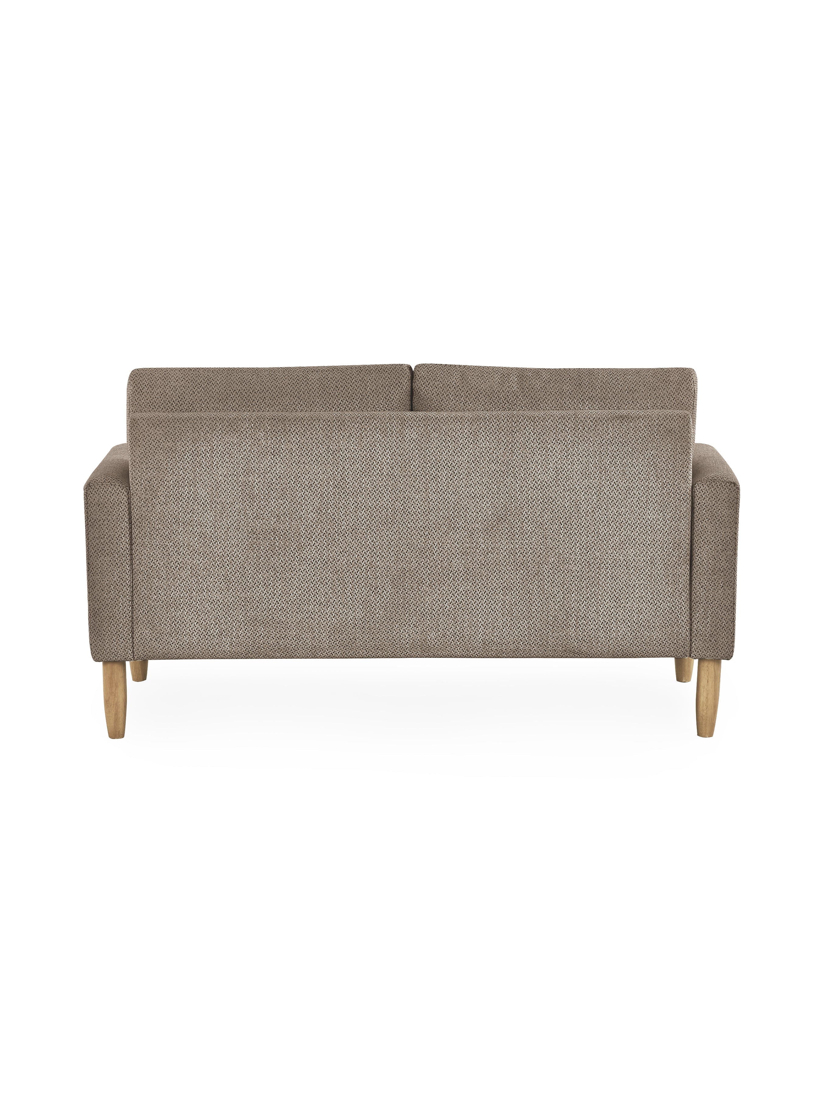 Daisy Coyote Grey Chenille Upholstered Compact 2 Seater Sofa